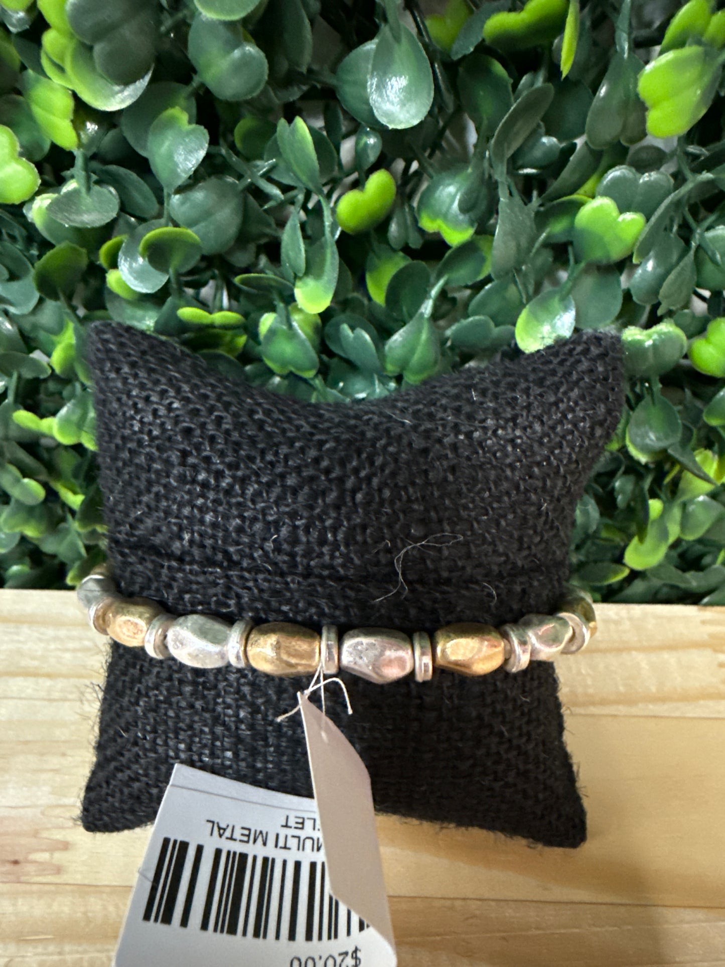 RECTANGLE MULTI METAL BRACELET