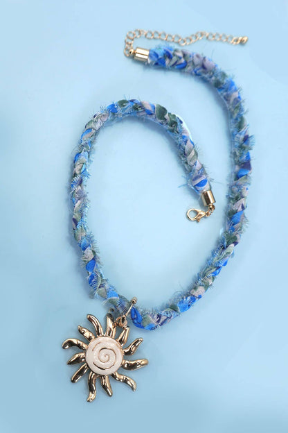 SCARF NECKLACE-INTERCHANGEABLE STARFISH SUN CHARM | 80N92337