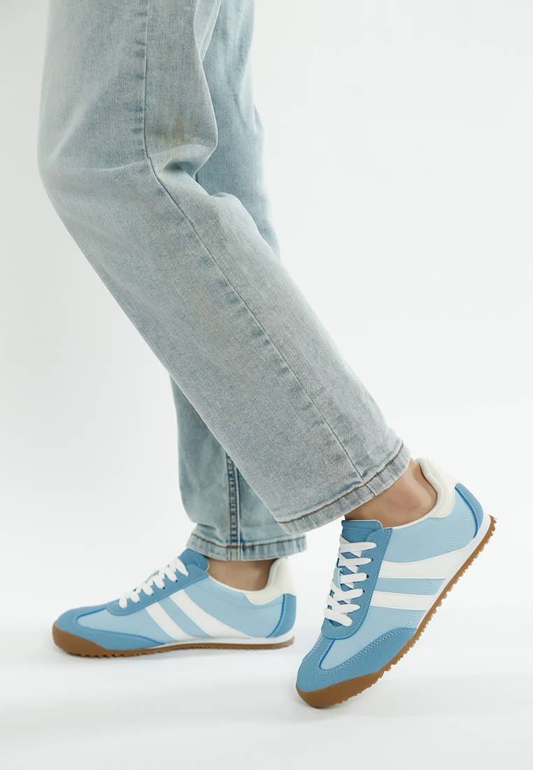 Peak Burn Casual Lace-Up Sneakers: Beige / US-8 / UK-6 / EU-39