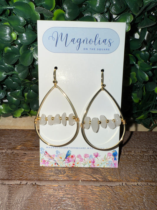 ARROWHEAD STONE EARRINGS