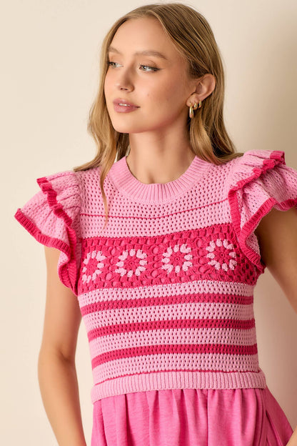 CROCHET MIDI DRESS
