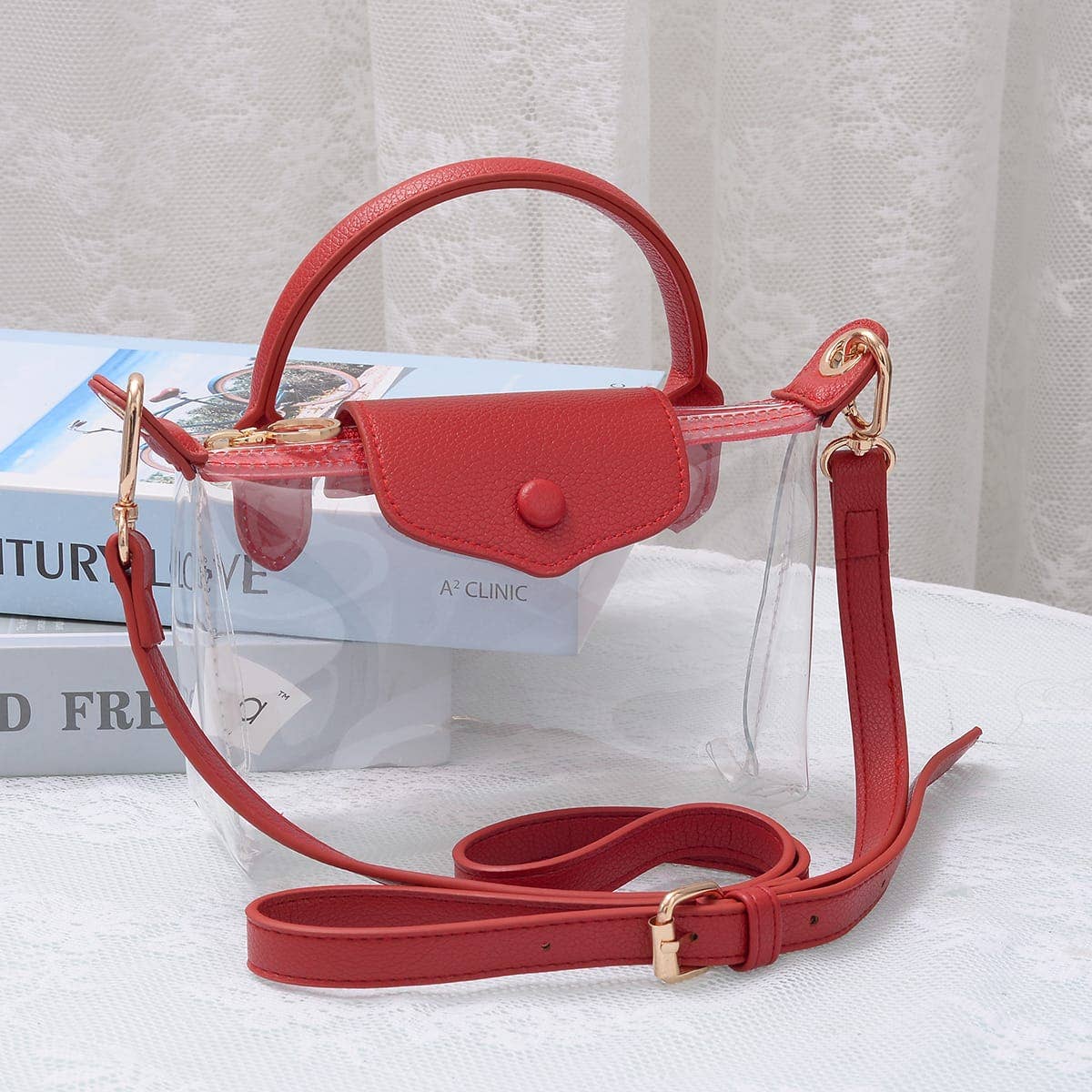 CB781 Gladys Clear Gameday Mini Crossbody Bag