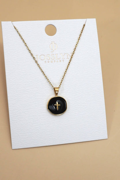 18K STAINLESS STEEL TARNISH FREE CROSS NECKLACE | 40NK9527