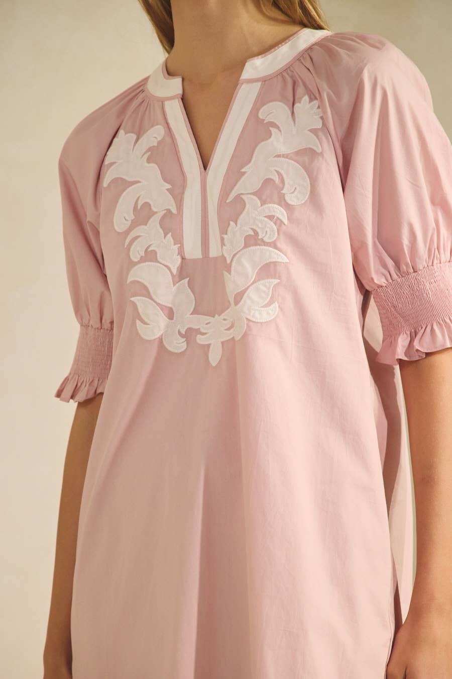 Cotton Poplin Mini Dress