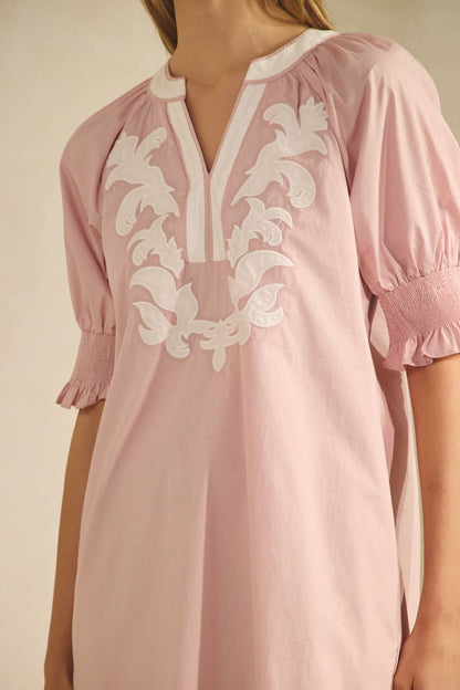 Cotton Poplin Mini Dress