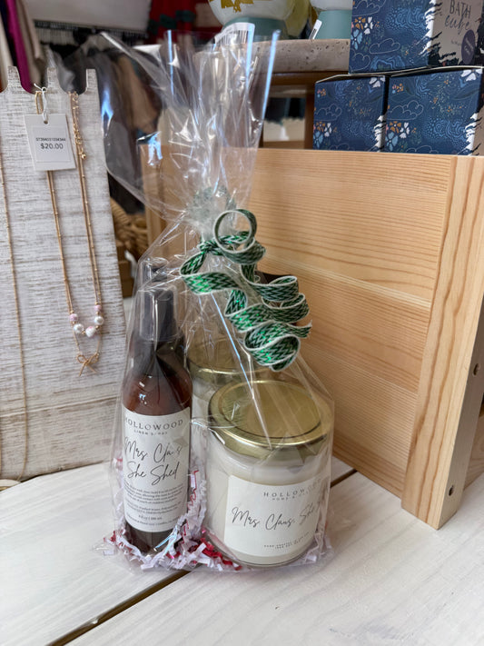 LINEN SPRAY AND CANDLE GIFT SET