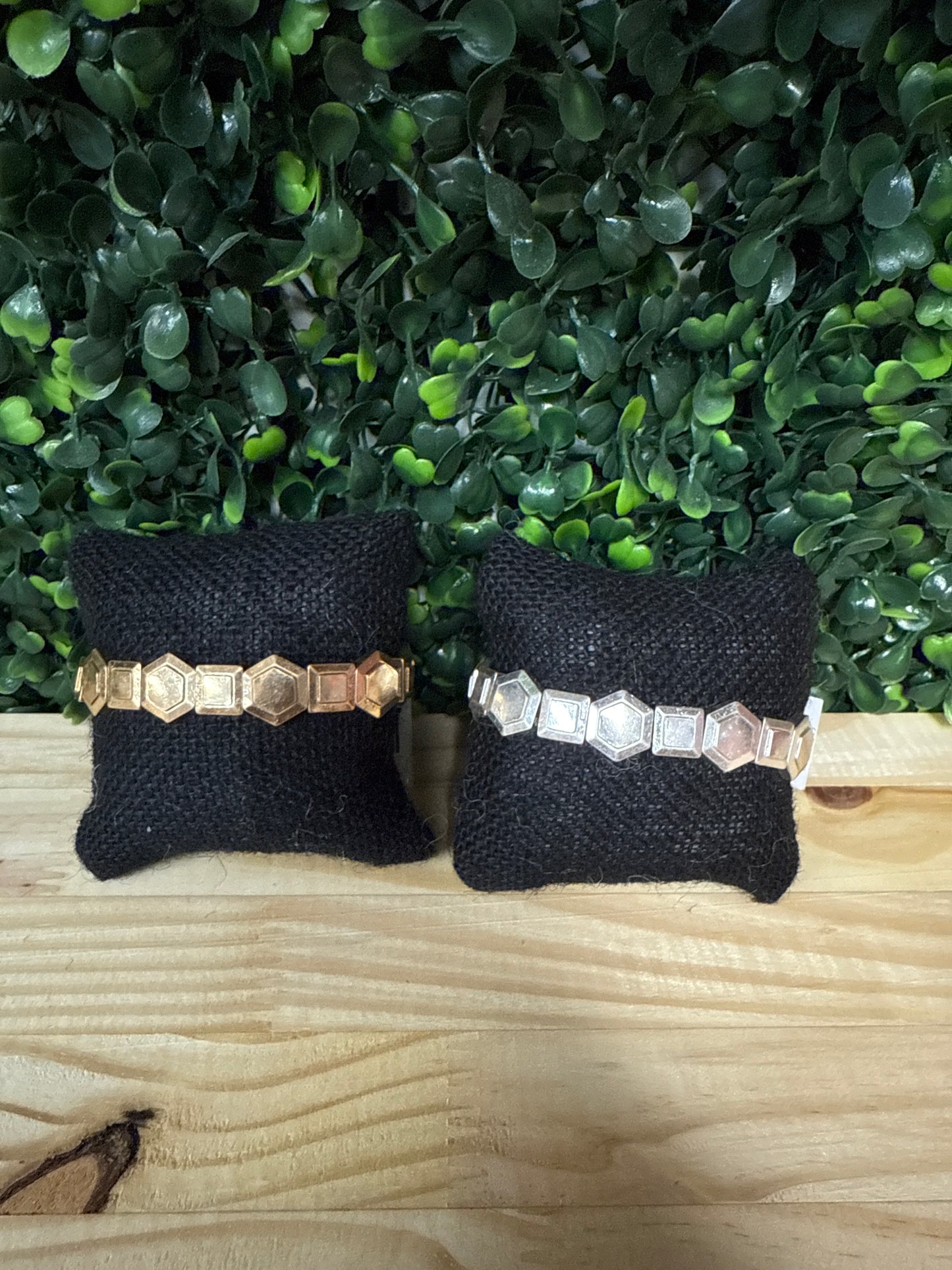 HEXAGON METAL SHAPE BRACELET