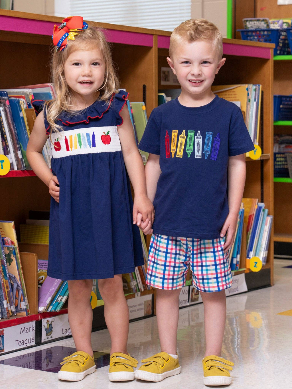 Little Artist Smocked Flutter Dress