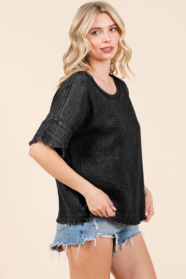 CWT2134MW - SCOOP NECK OVERSIZE TOP