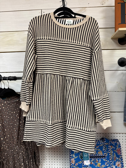 CHOCO STRIPE DRESS