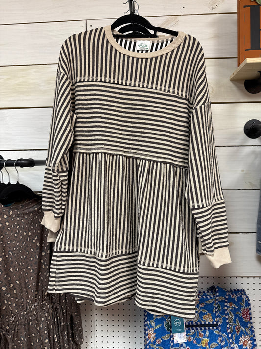 CHOCO STRIPE DRESS