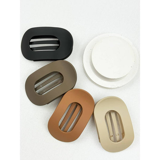 Matte French Concord Hair Clips: MIX COLOR / ONE(12)