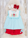 Ready Set Learn Embroidered Outfit