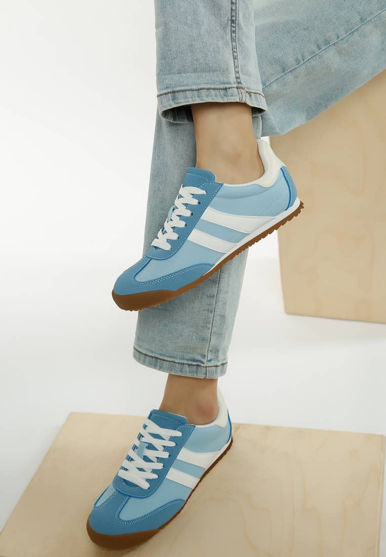 Peak Burn Casual Lace-Up Sneakers: Beige / US-10 / UK-8 / EU-41