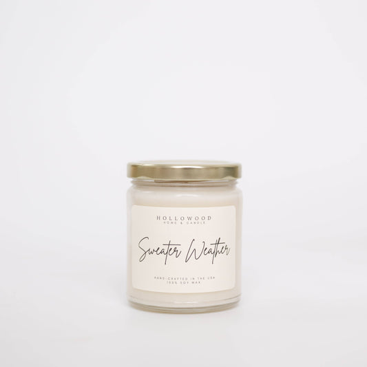 SWEATER WEATHER | FALL | 8 OZ CANDLE: 8 OUNCE