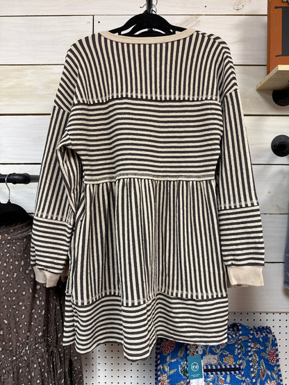 CHOCO STRIPE DRESS