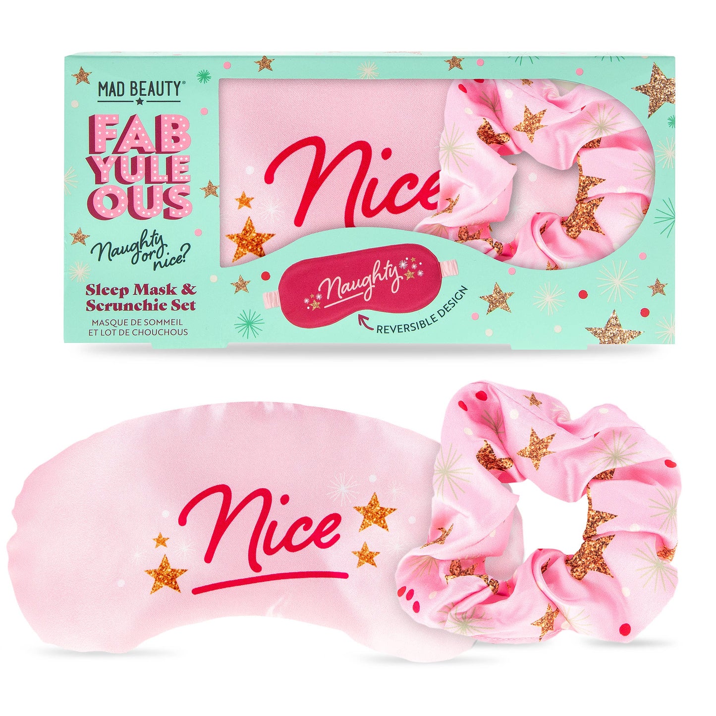 Mad Beauty FabYuleOus Sleep Mask and Scrunchie Set