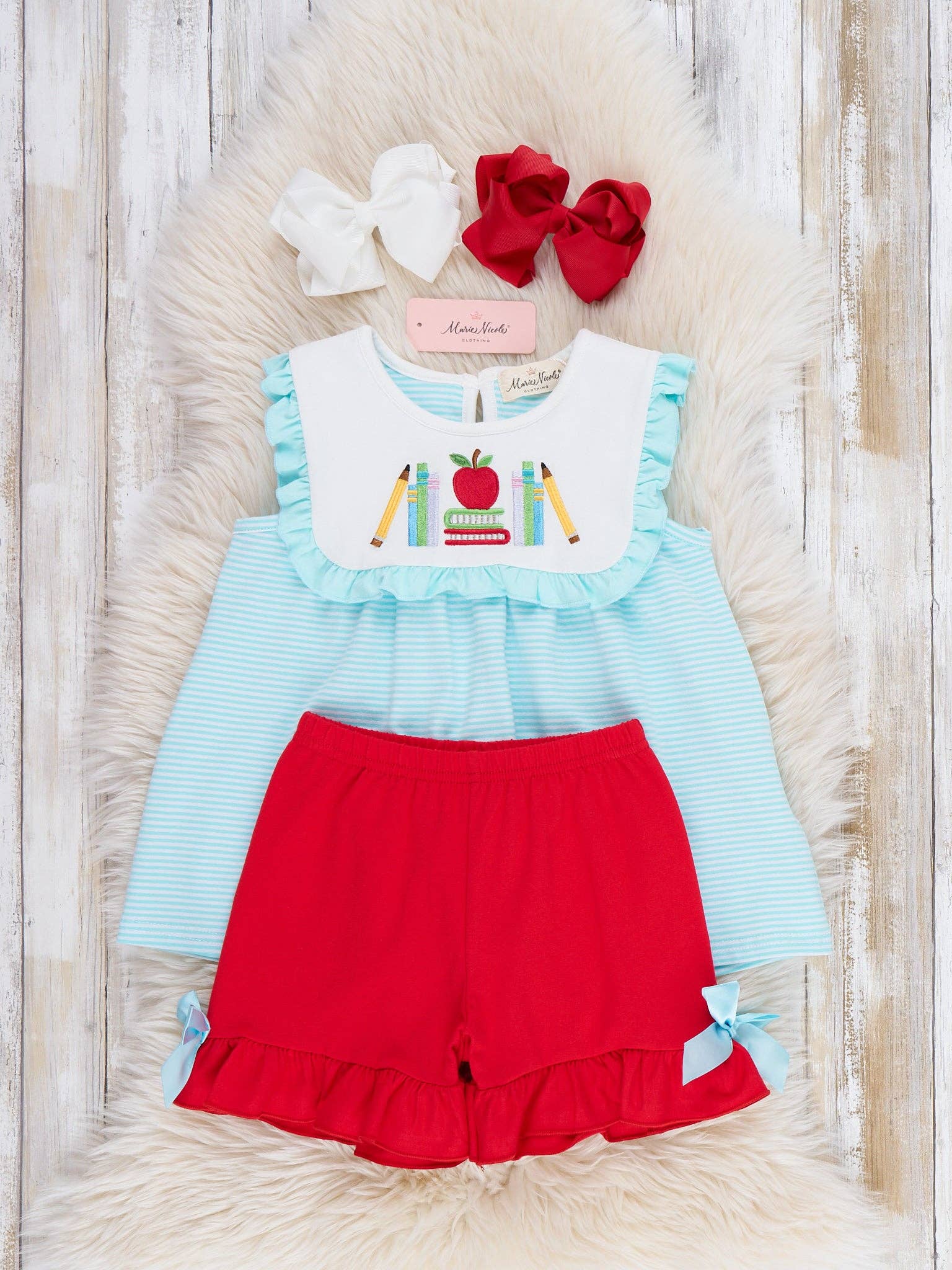 Ready Set Learn Embroidered Outfit