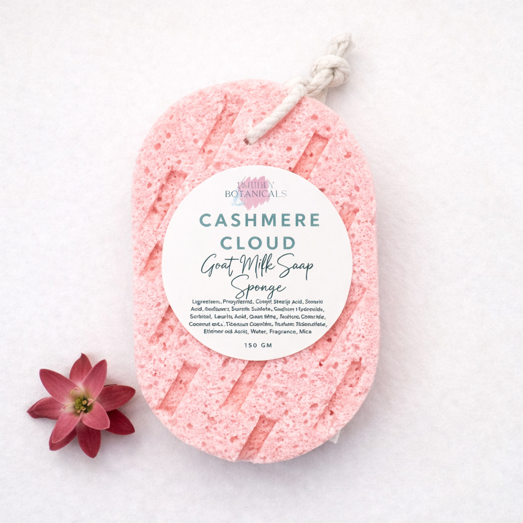 Goat’s Milk Soap Infused Sponge - Volcano Scent