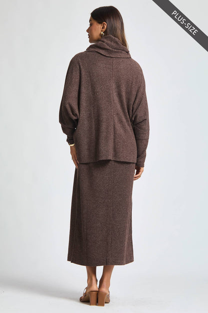 PLUS SIZE 2 Piece Cozy Thermal Layered Set