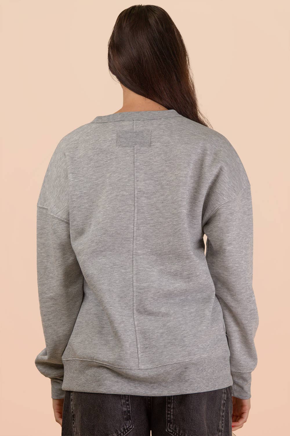 NT12385-Oversized Casual Comfy Solid Knit Top
