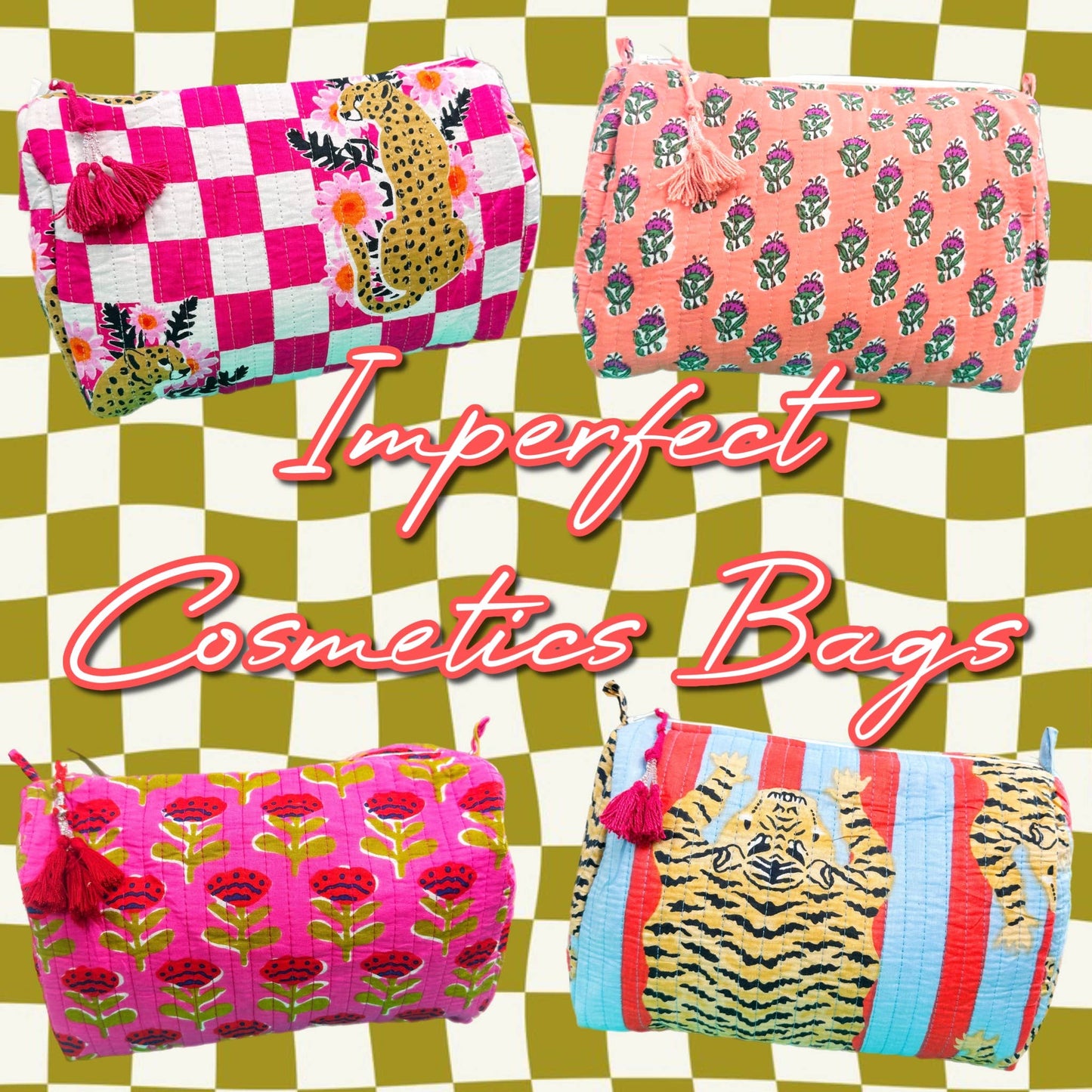 Quilted Cosmetics Bags