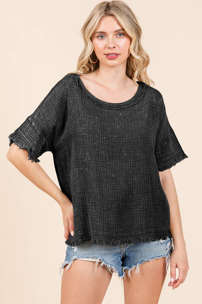 CWT2134MW - SCOOP NECK OVERSIZE TOP