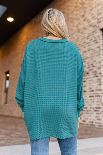 Two-Tone Charm Cardigan: Magenta / L