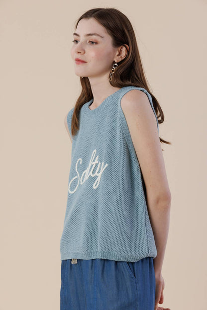 Salty Knit Sweater Tank – Sleeveless Summer Vest