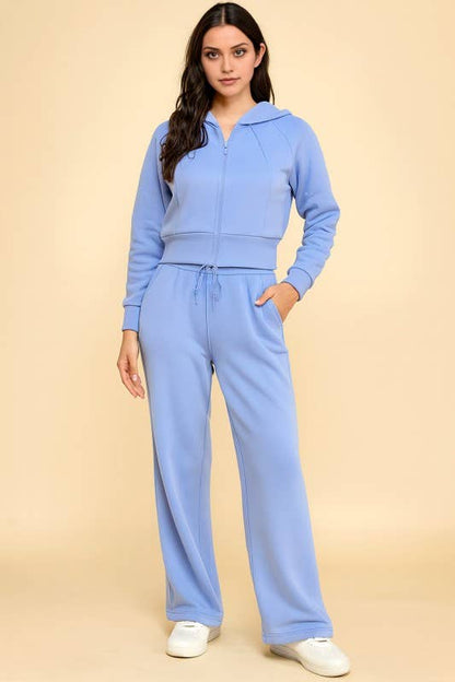 FS516 FRENCH TERRY FLEECE 2-PIECE SET