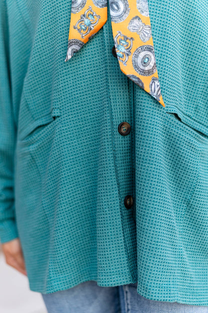 Two-Tone Charm Cardigan: Magenta / L