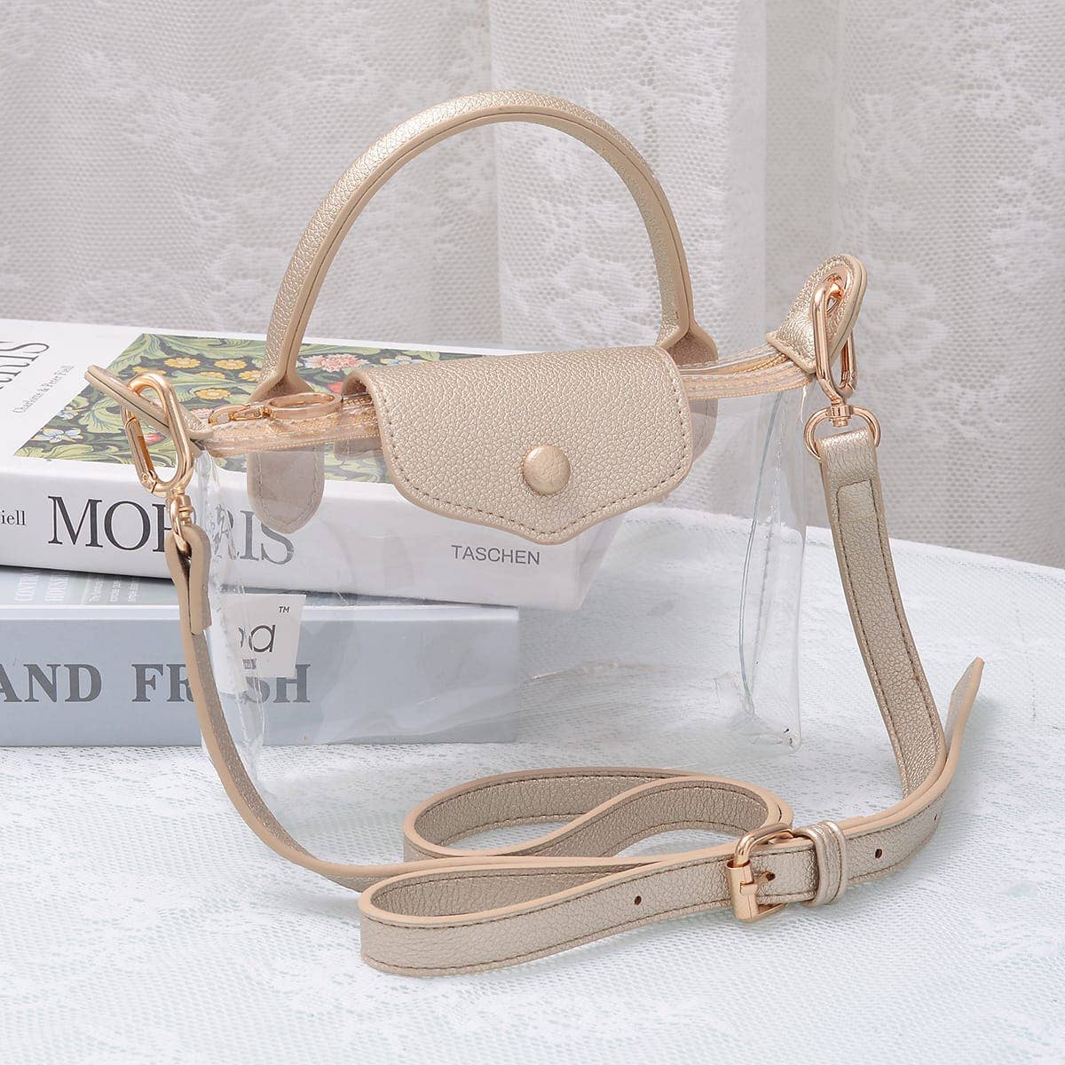 CB781 Gladys Clear Gameday Mini Crossbody Bag