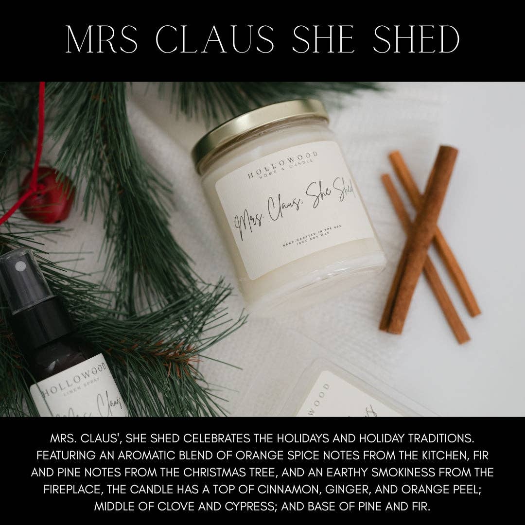 MRS. CLAUS' SHE SHED | HOLIDAY |  CANDLE