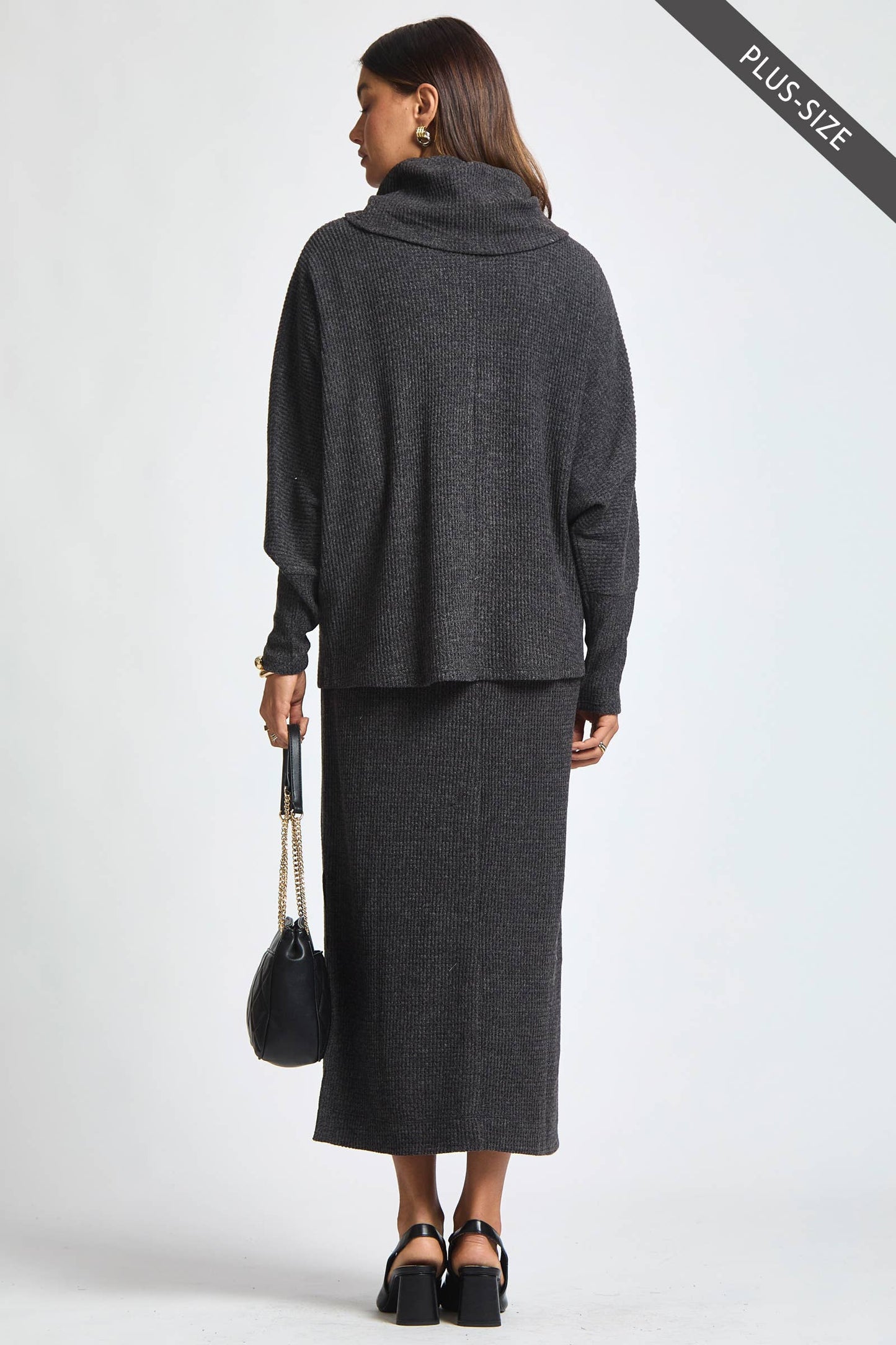 PLUS SIZE 2 Piece Cozy Thermal Layered Set