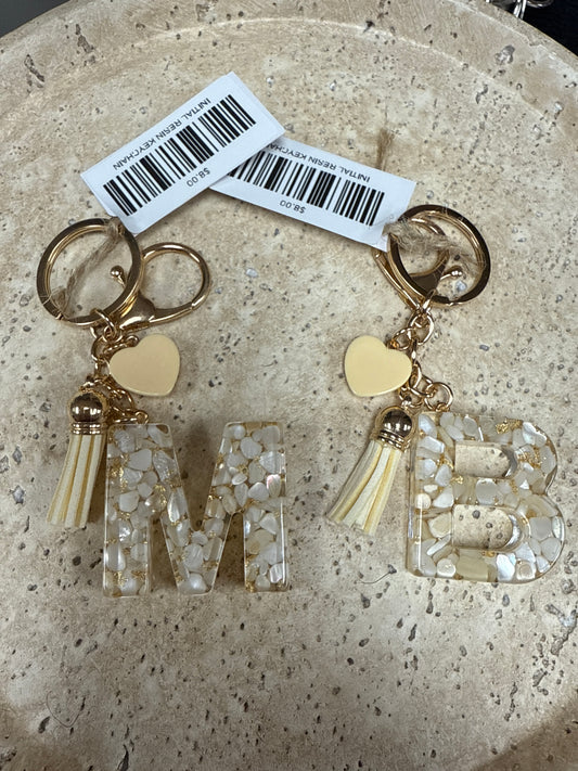 INITIAL RESIN KEYCHAIN