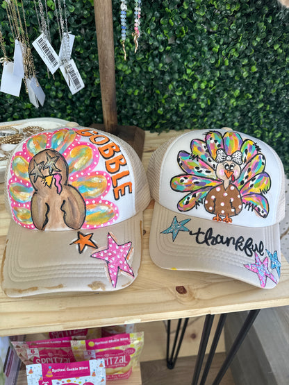 HANDPAINTED TRUCKER HATS