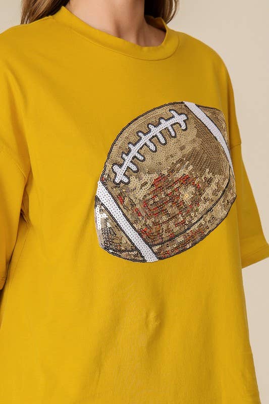 Game Day Football Patch T-Shirt