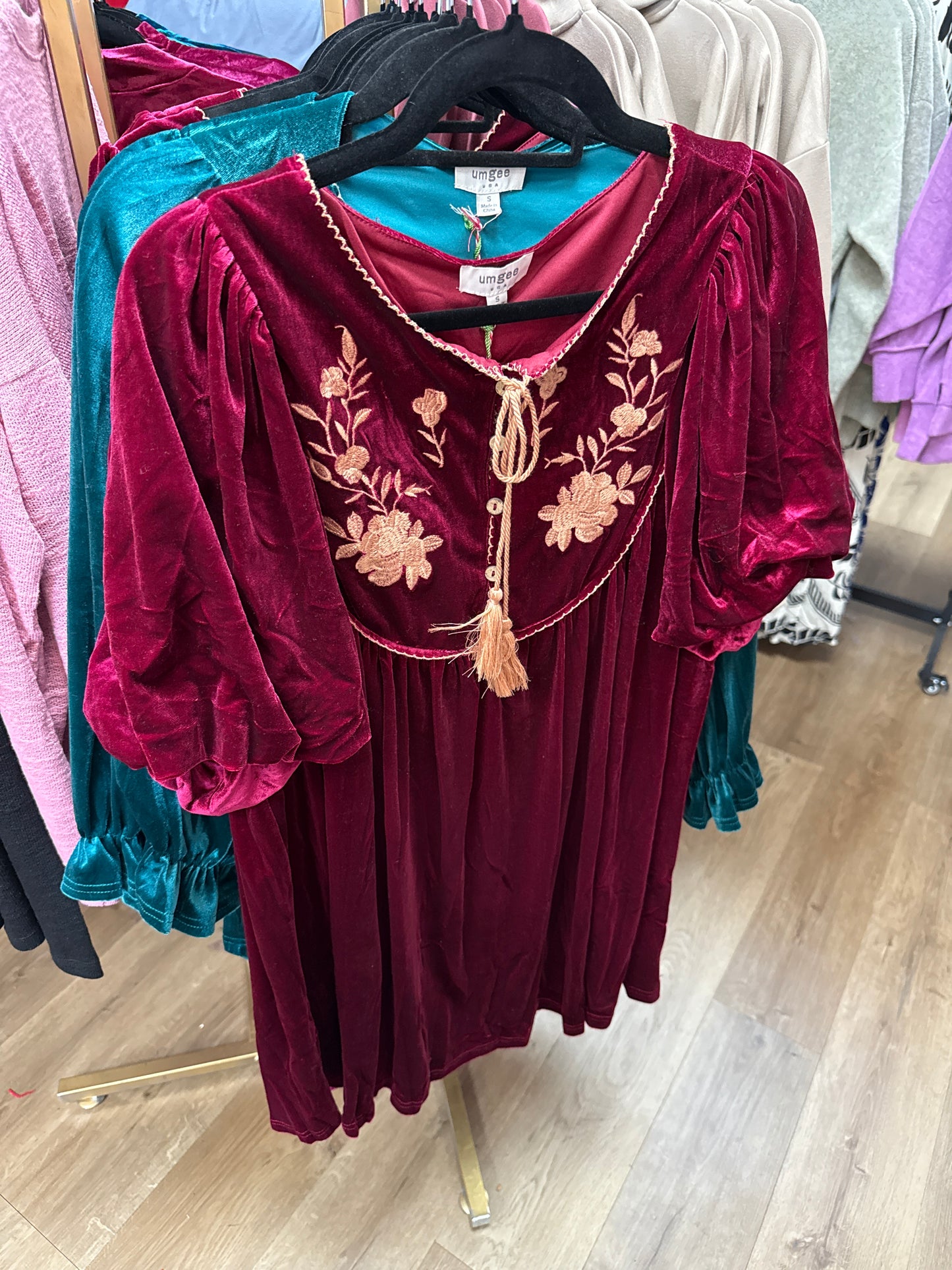 CRUSHING ON VELVET DRESS