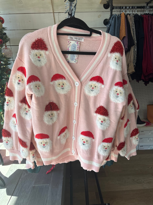 THE NICE LIST SANTA CARDIGAN