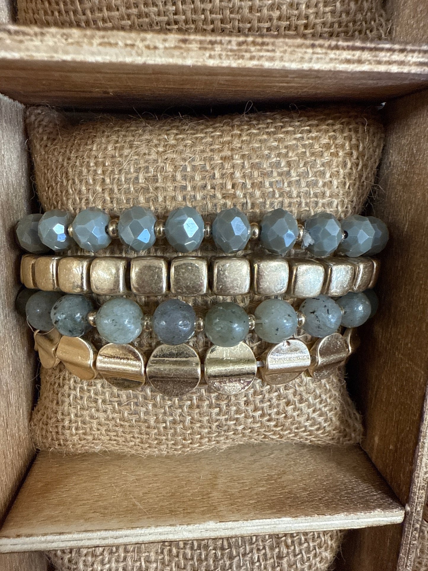 MULTI STRETCH BRACELETS-GRAY