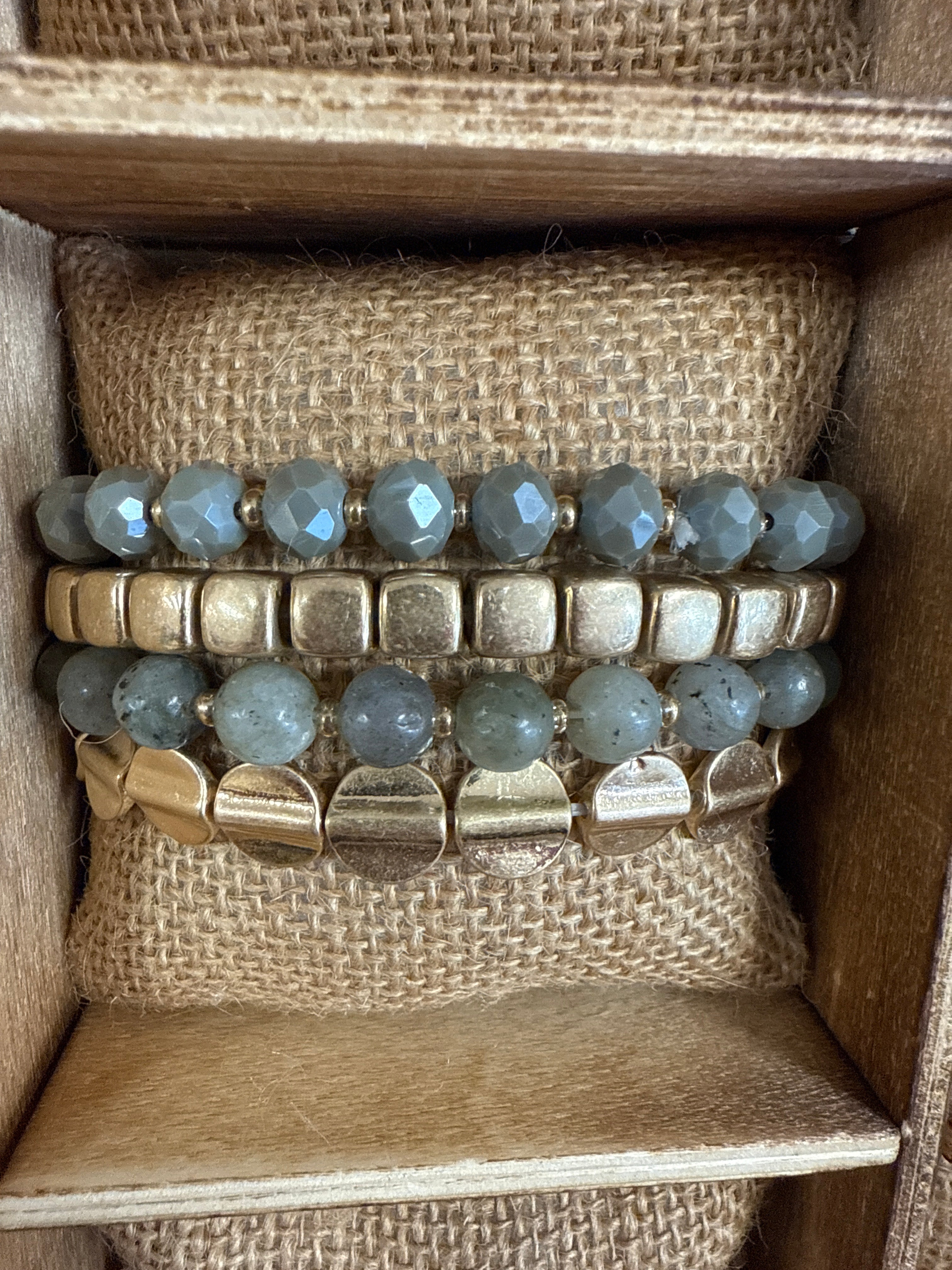 MULTI STRETCH BRACELETS-GRAY