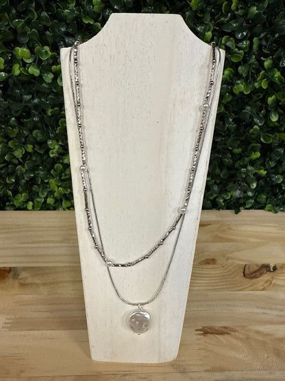 MULTI LAYER PEARL NECKLACE