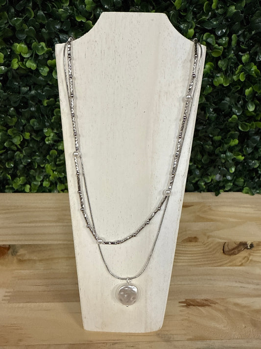 MULTI LAYER PEARL NECKLACE