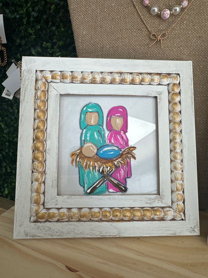 HANDPAINTED WOOD BEAD