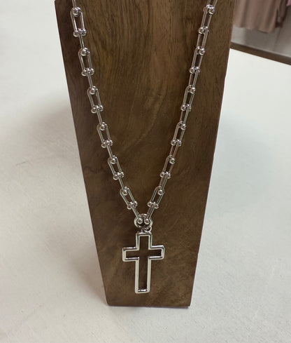 Bold cross necklace
