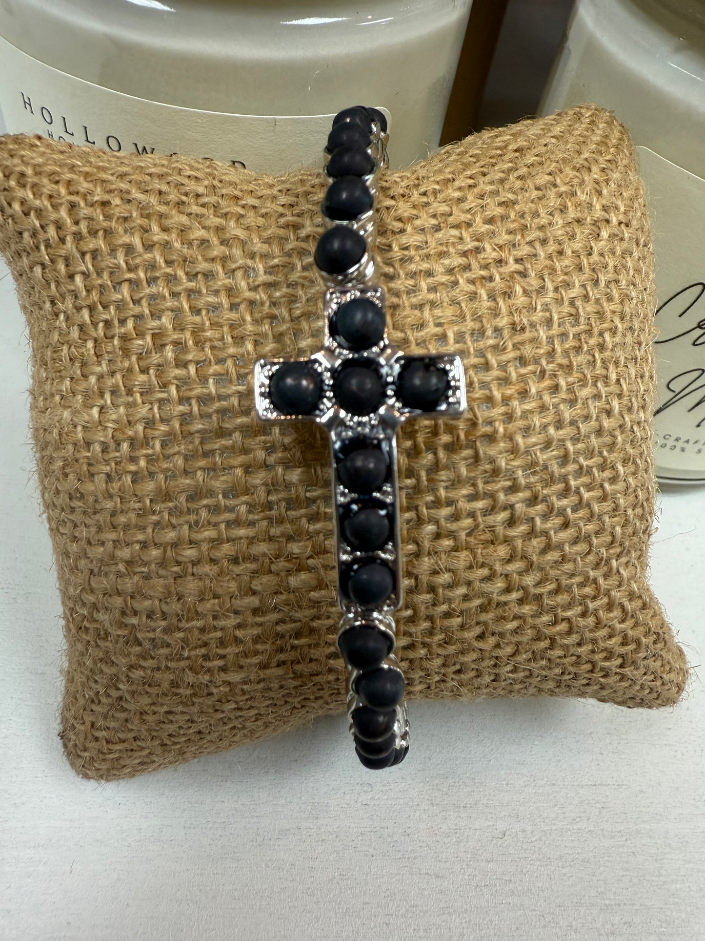 Magnetic cross bracelet