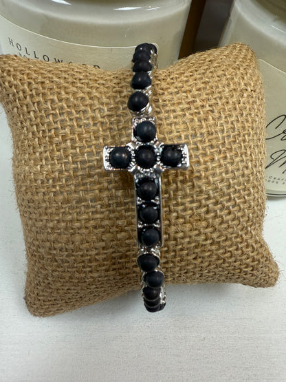 Magnetic cross bracelet