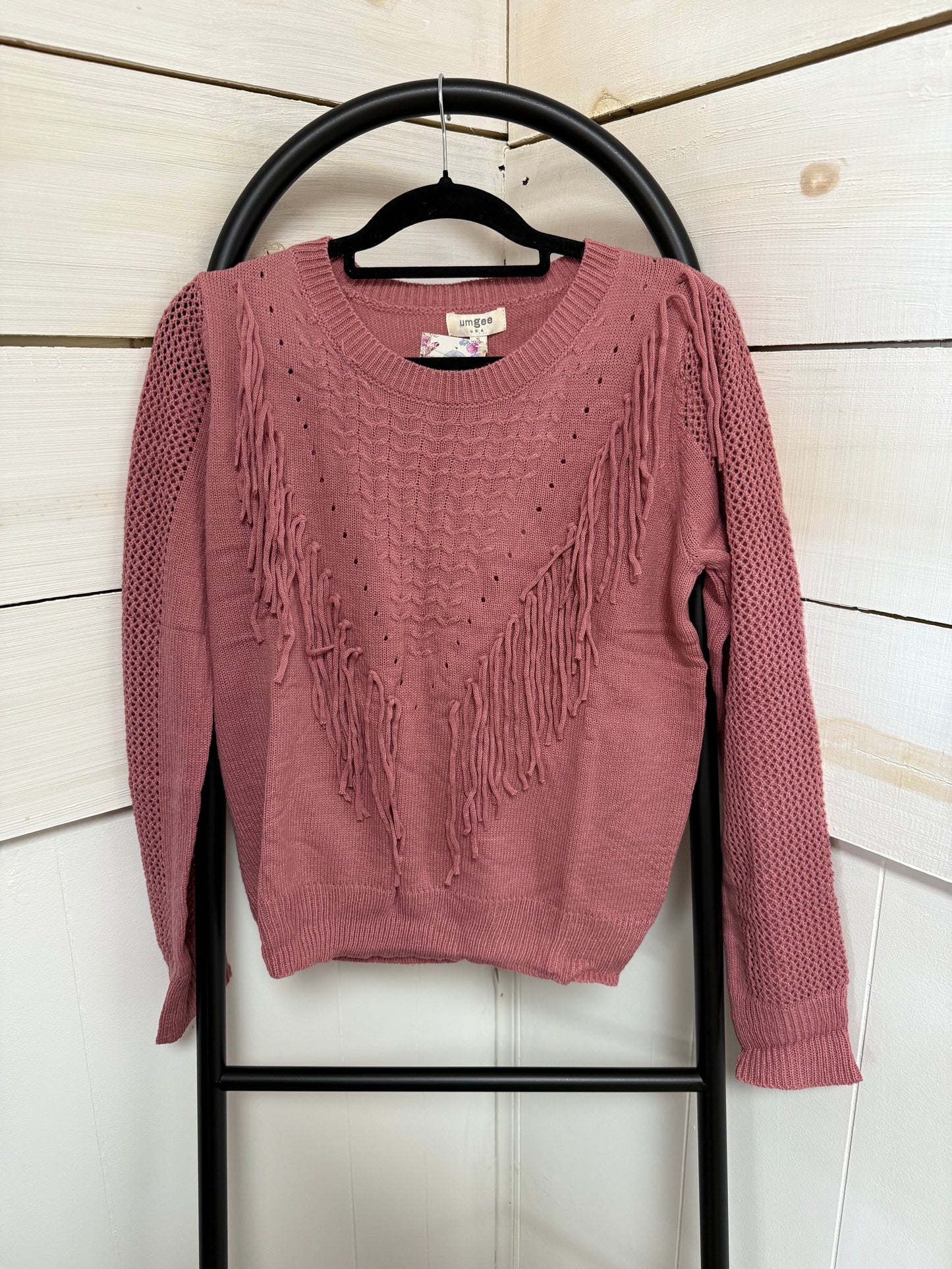 SASSY FRINGE SWEATER