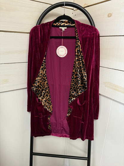 FOR THE LOVE OF VELVET CARDIGAN