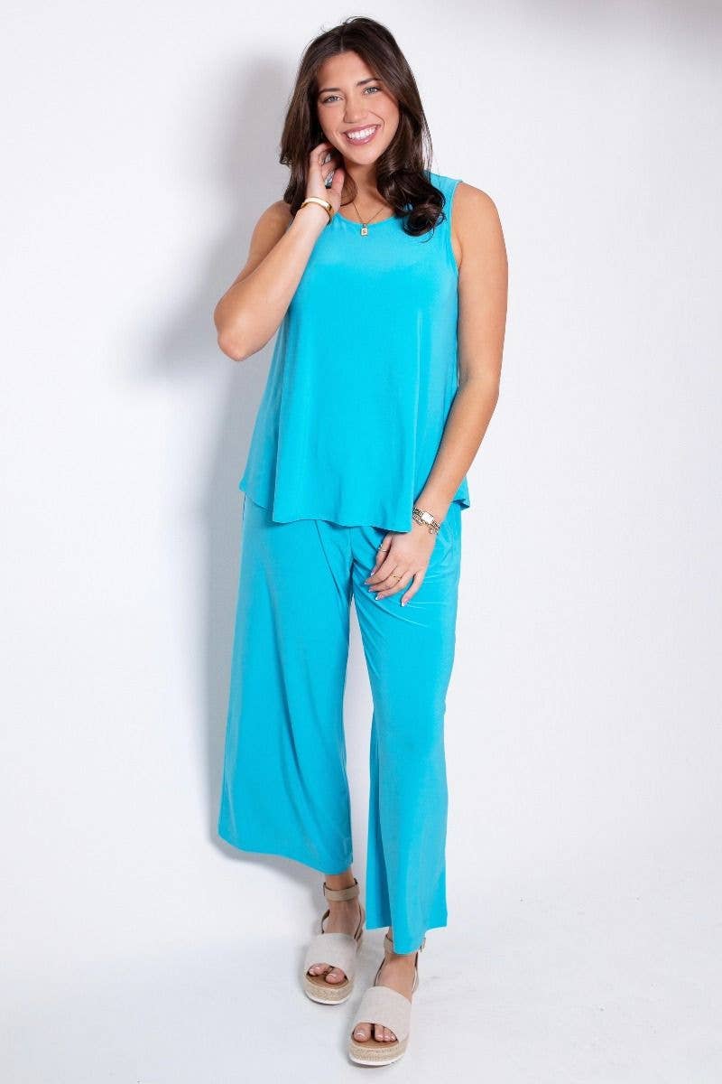 Breezy Solid Summer Two-Piece Set